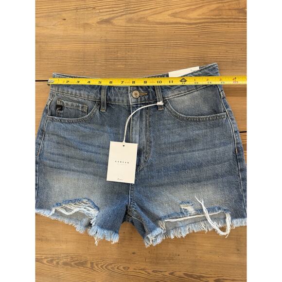 KanCan High Rise Cut Off Shorts 27 - Picture 3 of 6